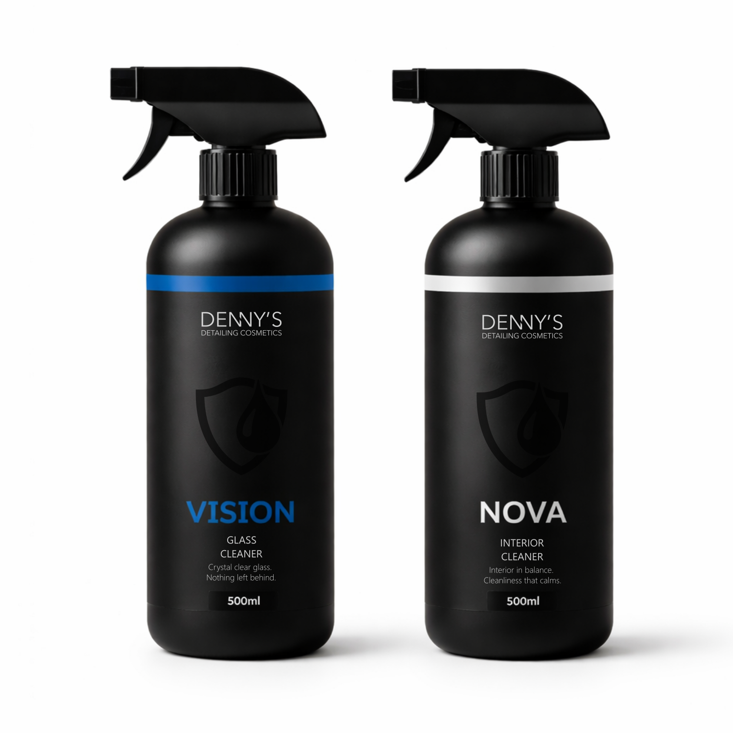 Zestaw startowy do detailingu – Interior Cleaner Nova i Glass Cleaner Vision 500 ml